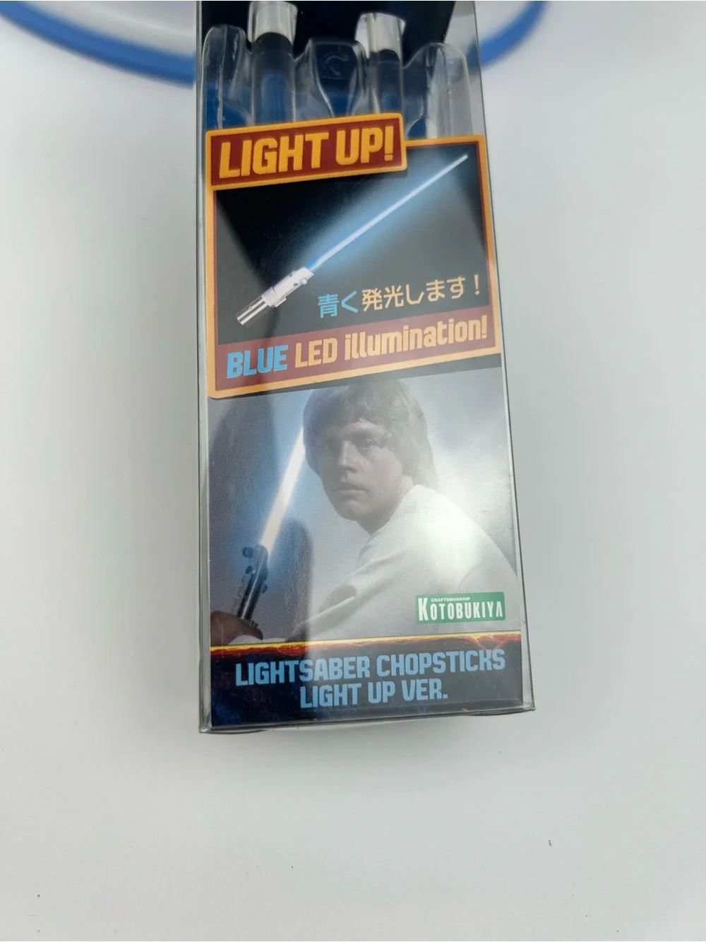Kotobukiya Star Wars Luke Skywalker Lightsaber Chopsticks Blue LED 9.6